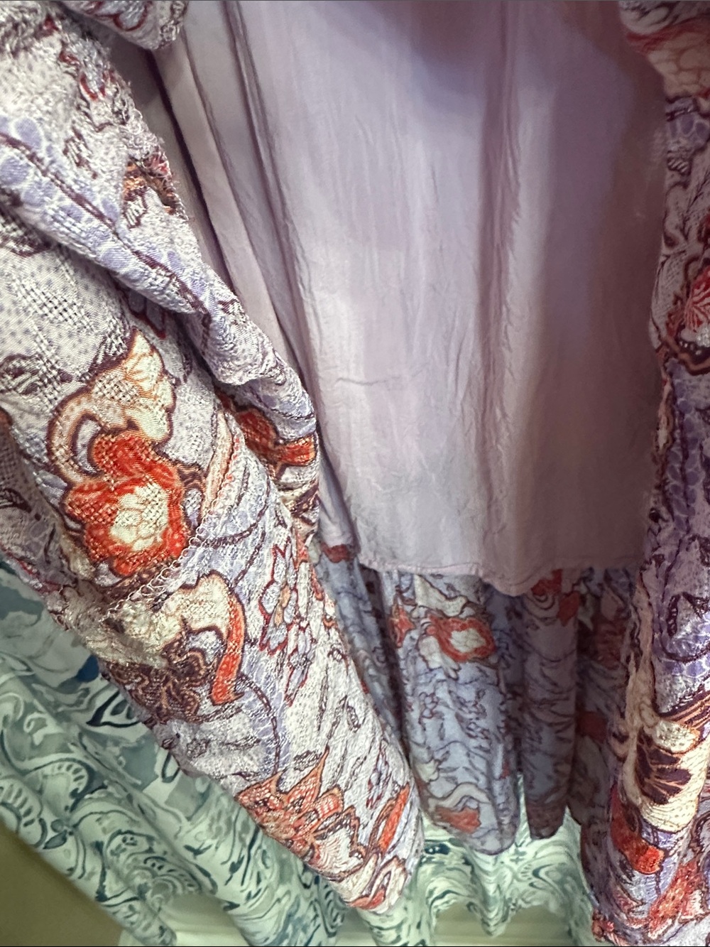 Knox Rose Lavender Maxi Dress with Red Floral Print - Picture 5 of 6